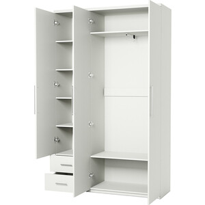 Шкаф трехдверный Шарм-Дизайн Комфорт МКЯ-32/1 120х45 с зеркалом, белый