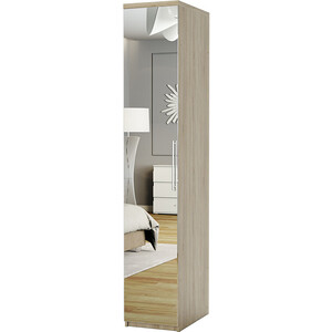 Шкаф для одежды Шарм-Дизайн Комфорт МШ-11 30х60 с зеркалом, дуб сонома стол компьютерный комфорт 10 дуб сонома