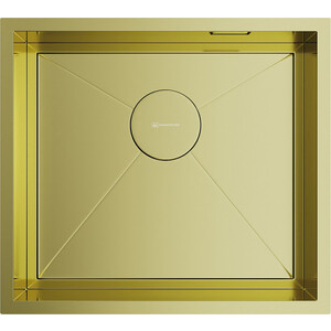 Кухонная мойка Omoikiri Kasen 49-16 INT LG светлое золото (4997054) декоративная накладка belbagno на отверстие перелива изогнутое золото