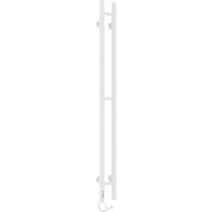 Полотенцесушитель электрический Laris Прайм Дуэт ЧК 80х1200 белый матовый, левый (73207630) электрический полотенцесушитель laris феличия чкб п8 400х800 правый белый