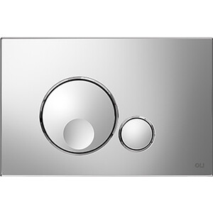 Кнопка смыва OLI Globe хром глянцевый (152950) кнопка смыва geberit sigma 01 черная 115 770 dw 5