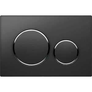 Кнопка смыва Vincea VFP-005MB матовая черная кнопка смыва oli karisma soft touch пневматическая черная 641015