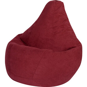 Кресло-мешок DreamBag Бордовый Велюр L 100х70 кресло мешок dreambag графит велюр 2xl 135х95