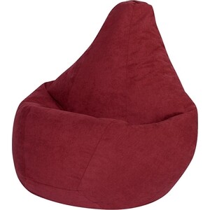 Кресло-мешок DreamBag Бордовый Велюр XL 125х85 пуфик куб мехико бордовый велюр