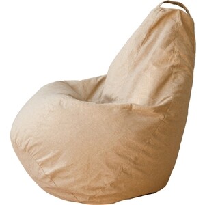 Кресло-мешок DreamBag Груша Бежевая Рогожка XL 125х85 кресло мешок dreambag груша розовая рогожка l 100х70