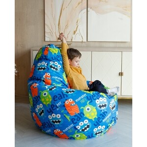 Кресло-мешок DreamBag Груша Монстры L 100х70 - фото 5