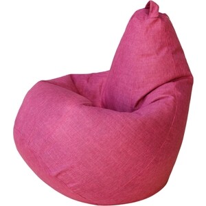 Кресло-мешок DreamBag Груша Розовая Рогожка L 100х70 кресло мешок dreambag груша коричневая рогожка xl 125х85