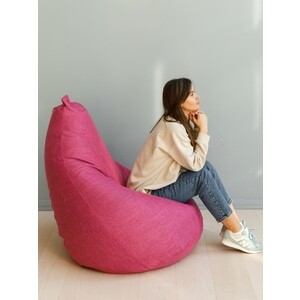 фото Кресло-мешок dreambag груша розовая рогожка xl 125х85
