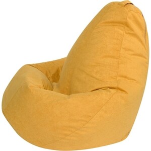 Кресло-мешок DreamBag Желтый Велюр L 100х70 - фото 2