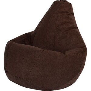 Кресло-мешок DreamBag Коричневый Велюр L 100х70 чехол книжка nillkin leather qin для huawei p40 pro коричневый кожаный