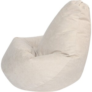 Кресло-мешок DreamBag Светло-Бежевый Велюр L 100х70 - фото 2