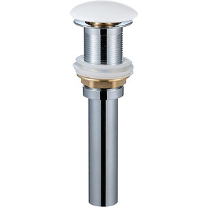 Донный клапан AQUAme Click-clack белый (AQM7002-0W) донный клапан aquame click clack brushed gold aqm7003bg