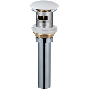 Донный клапан AQUAme Click-clack белый матовый (AQM7002-0MW) донный клапан aquame click clack brushed gold aqm7003bg