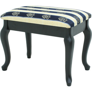 Банкетка Мебелик Ретро с ящиком венге, полоса синий (П0005921) банкетка мебелик