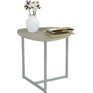 приставной журнальный стол мебелик Стол журнальный Мебелик BeautyStyle 11 серый шпат, металл (П0005948)