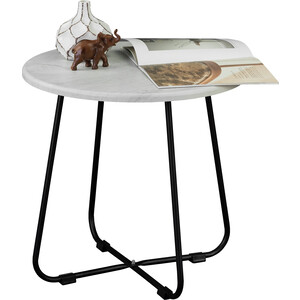 Стол журнальный Мебелик BeautyStyle 14 дуб дымчатый, черный (П0006179) стол журнальный мебелик дуэт 13н металлик дуб дымчатый прозрачное п0005354