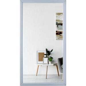 Зеркало Мебелик Артемида 77х46, серый (П0006166) шкаф 4 х дверный с двумя ящиками гранд кволити 4 75906 афина кашемир серый опора и ручка массив бука ml876879561