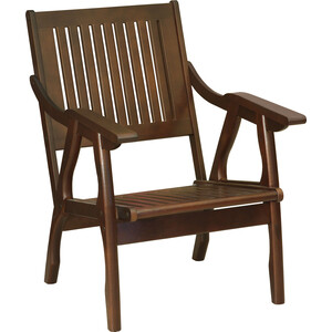 Кресло Мебелик Массив решетка, каркас орех (П0005874) кресло мебелик массив мягкое ткань серый каркас венге п0005657