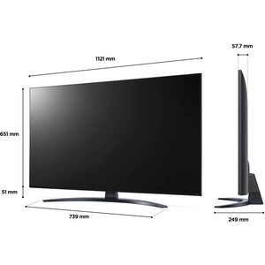 фото Телевизор lg 50nano766qa синяя сажа 4k ultra hd 60hz dvb-t dvb-t2 dvb-c dvb-s dvb-s2 usb wifi smart tv