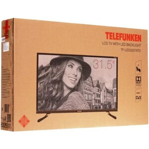Телевизор TELEFUNKEN TF-LED32S78T2 черный HD 50Hz DVB-T DVB-T2 DVB-C (32", HD, 50Гц)