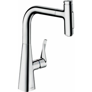 

Смеситель для кухни Hansgrohe Metris Select M71 выдвижной излив, хром (73822000), Metris Select M71 выдвижной излив, хром (73822000)