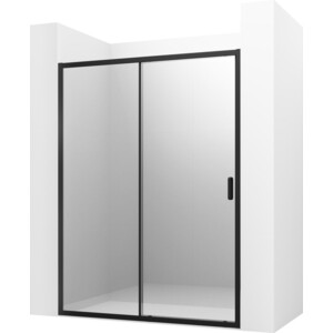 Душевая дверь Ambassador Forsa 150х200 прозрачная, черный (17021221AB) душевая дверь 150 см ambassador forsa 17021221ab прозрачное
