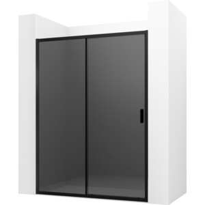Душевая дверь Ambassador Forsa 110х200 тонированная, черный (17022217ABB)