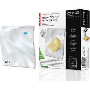 Пакеты ЗИП для вакуумного упаковщика Caso VACU ZIP 20*23/150/20 пакеты для вакуумного упаковщика caso vc zip adapter set