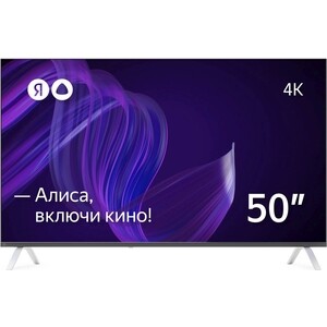 Телевизор Яндекс YNDX-00072 кронштейн ultramounts um842t 37 75 макс 50кг vesa 200x200 400x200 300x300 400x400 600x400 черный настенный наклон um842t