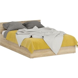 Кровать СВК Стандарт 140х200 дуб сонома (1024238) двуспальная кровать штерн дуб сонома 140х200 см