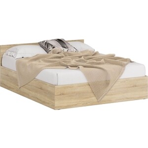 Кровать СВК Стандарт 160х200 дуб сонома (1024239) двуспальная кровать лера дуб сонома светлый 160х200 см