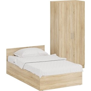 Комплект мебели СВК Стандарт кровать 120х200, шкаф 2-х створчатый 90х52х200, дуб сонома (1024336) комплект мебели для ванной geberit