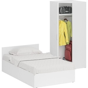 Комплект мебели СВК Стандарт кровать 120х200, шкаф угловой 81,2х81,2х200, белый (1024257)