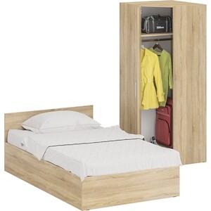 Комплект мебели СВК Стандарт кровать 120х200, шкаф угловой 81,2х81,2х200, дуб сонома (1024337)