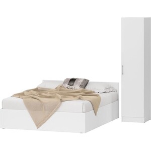 Комплект мебели СВК Стандарт кровать 160х200, пенал 45х52х200, белый (1024261)