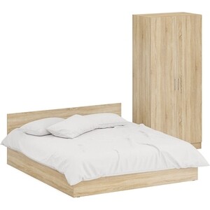Комплект мебели СВК Стандарт кровать 180х200, шкаф 2-х створчатый 90х52х200, дуб сонома (1024345)