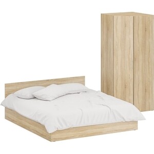 Комплект мебели СВК Стандарт кровать 180х200, шкаф угловой 81,2х81,2х200, дуб сонома (1024346) комплект мебели sanstar