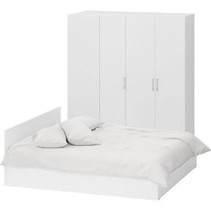 Спальня СВК Стандарт 2-1800 белая (1024303) кровать ника 1 4 м с ортопедом кр 023 спальня сальма