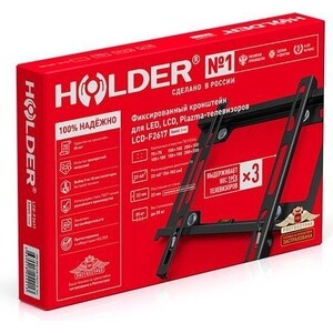 фото Кронштейн для телевизора holder f2617-b черный 22''-40'' макс.25кг настенный фиксированный