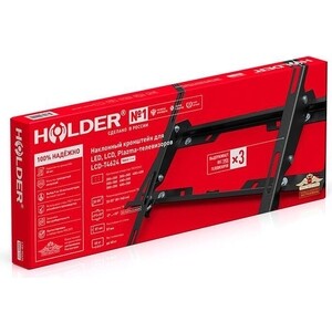 фото Кронштейн для телевизора holder t4624-b черный 32''-55'' макс.40кг настенный наклон