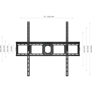 фото Кронштейн для телевизора onkron uf4 черный 55''-100'' макс.75кг настенный фиксированный