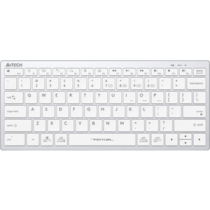 Клавиатура A4Tech Fstyler FBX51C белый USB беспроводная BT/Radio slim Multimedia (FBX51C WHITE) клавиатура oklick 500m белый usb slim multimedia 1061586