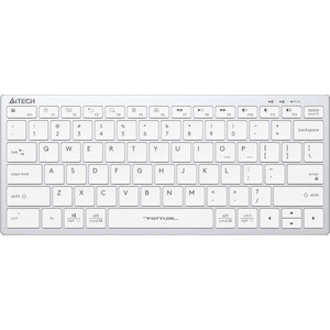 Клавиатура A4Tech Fstyler FX51 белый USB slim Multimedia (FX51 WHITE) Fstyler FX51 белый USB slim Multimedia (FX51 WHITE) - фото 1