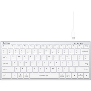 Клавиатура A4Tech Fstyler FX51 белый USB slim Multimedia (FX51 WHITE) Fstyler FX51 белый USB slim Multimedia (FX51 WHITE) - фото 2