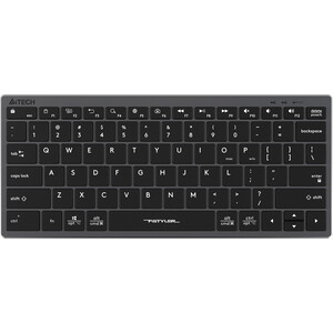Клавиатура A4Tech Fstyler FX51 серый USB slim Multimedia (FX51 GREY) клавиатура acer okw010 usb slim multimedia