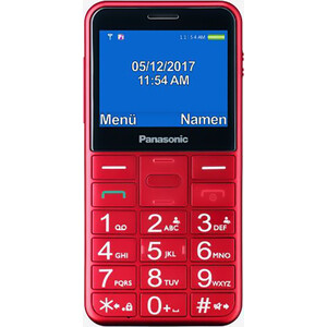 Мобильный телефон Panasonic TU150 красный KX-TU150RUR - фото 1