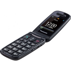 Мобильный телефон Panasonic TU456 черный раскладной KX-TU456RUB - фото 4