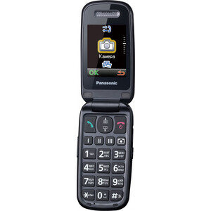 Мобильный телефон Panasonic TU456 черный раскладной KX-TU456RUB - фото 5