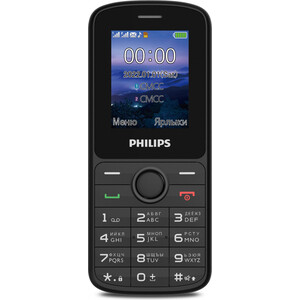 Мобильный телефон Philips E2101 Xenium черный телефон philips xenium e185 черный