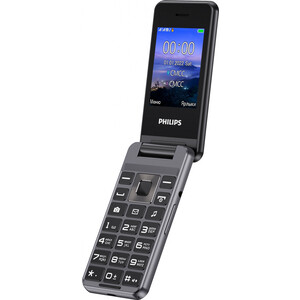 Мобильный телефон Philips E2601 Xenium темно-серый раскладной